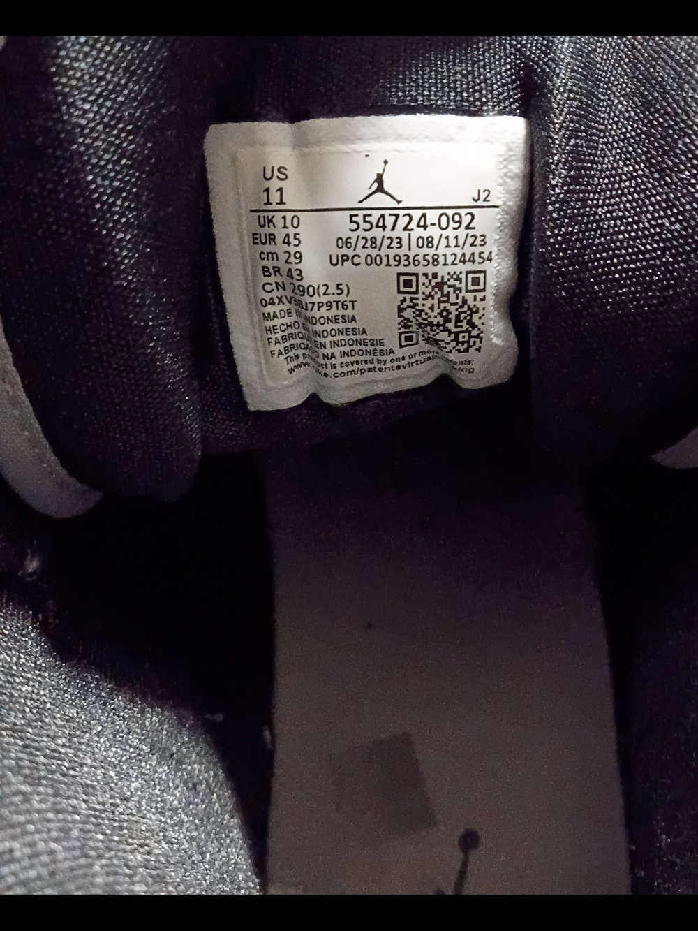 Nike Air Jordan 1 Mid Light Smoke Grey Mens 11 Streetwear Sneakers - Picture 6 of 6